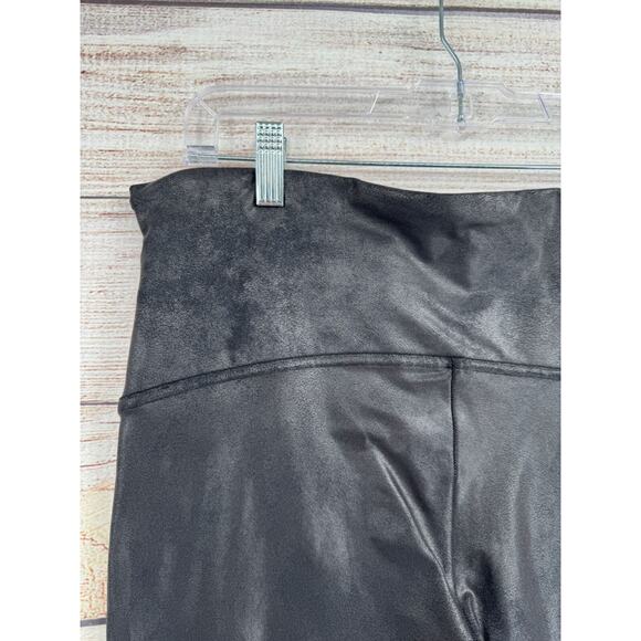 SPANX Shape Faux Leather Leggings Women's Size 2X Black - Picture 4 of 11
